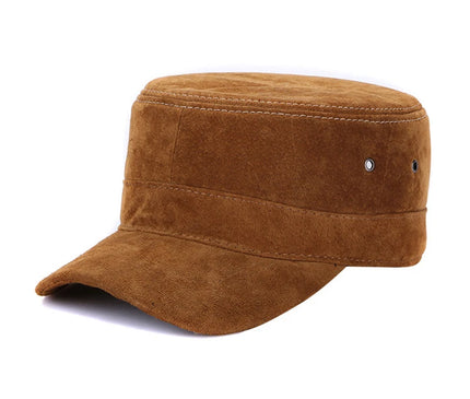 2025 Unisex Real Sheepskin Leather Caps Casual Real Natural Sheep Skin Leather Baseball Hats New Fashion Fall Winter Leather Hat