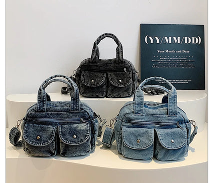 Fashion Casual Women's Crossbody Bag High Quality Denim Shoulder Bag Large Capacity Tote Bag Multi Functional Women‘s Handbags