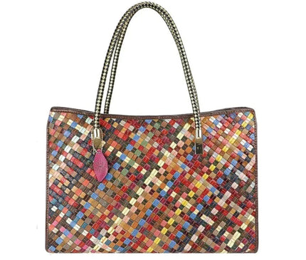 Fourre-Tout Multicolore au Tressage Unique
