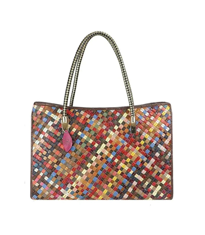 Fourre-Tout Multicolore au Tressage Unique