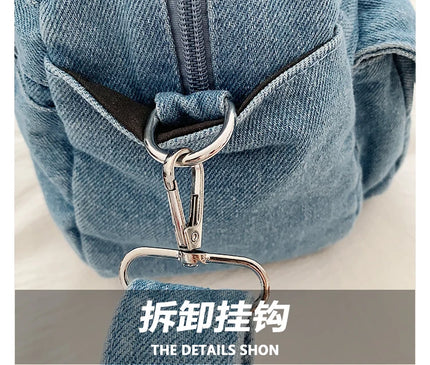 Fashion Casual Women's Crossbody Bag High Quality Denim Shoulder Bag Large Capacity Tote Bag Multi Functional Women‘s Handbags