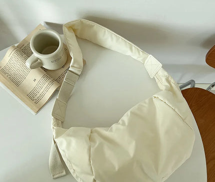 Fashion Women Large Capacity Crossbody Shoulder Bag Down Cotton Casual Simple And Versatile