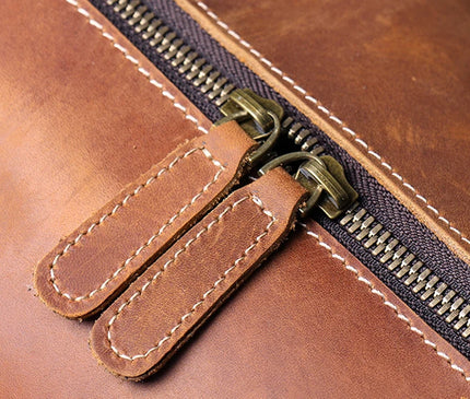 MUNUKI Vintage Crazy Horse Genuine Leather Travel bag  Large Luggage bag men Leather duffle bag Large Weekend Bag Tote Big