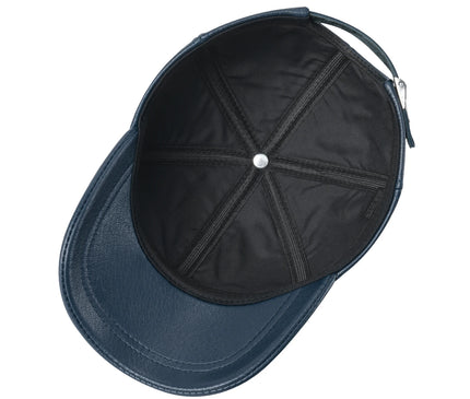 FEINION Men's Adjustable Baseball Cap Winter Driving Hunting Fishing Hat Genuine Leather Ivy Fashion Beret Flat Cap.