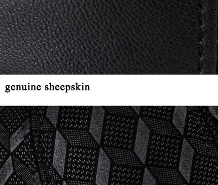 Suede Leather Cap For Men Winter Hat Male Cashmere Sheepskin Bound Korean Baseball Caps Casual Golf Running Printed Gorras