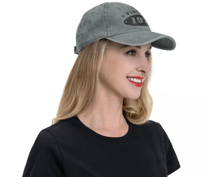 50 Years Old Retro 1974 People Baseball Caps Merchandise Classic Distressed Denim Washed 50th Birthday Gift Travel Hat