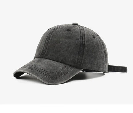 Solid Washed Denim Baseball Cap Vintage Unisex Cotton Sport Hat Outdoor Soft Top Breathable Versatile Sunshade Caps Women Men