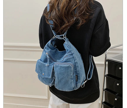 New Fashion Casual Women's Shoulder Bag High Quality Crossbody Bag Denim Fabric Tote Bag Large Capacity Women's Handbags
