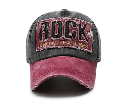 Korean Version Washed Letters Spring and Autumn Men's and Women's Fashion Shabby Denim Baseball Cap Sunhat Official Website