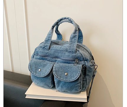 Fashion Casual Women's Crossbody Bag High Quality Denim Shoulder Bag Large Capacity Tote Bag Multi Functional Women‘s Handbags