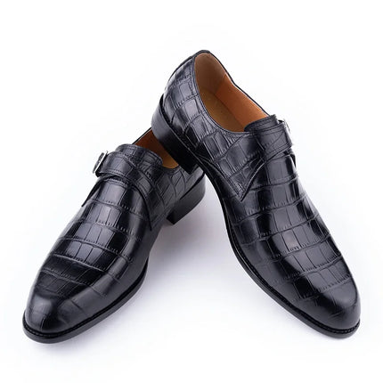 chaussures-monk-strap-noir-ecailles-crocodile