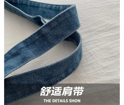 New Fashion Casual Women's Shoulder Bag High Quality Crossbody Bag Denim Fabric Tote Bag Large Capacity Women's Handbags