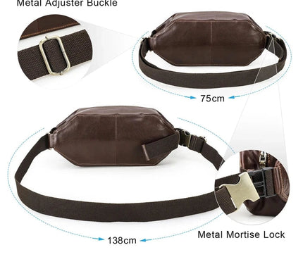 sacoche-banane-marron-fermeture-zippee-sangle-ajustable