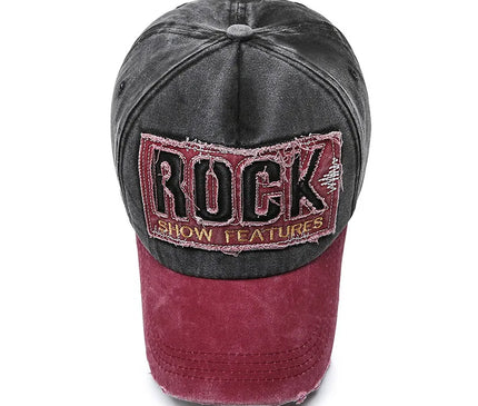 Korean Version Washed Letters Spring and Autumn Men's and Women's Fashion Shabby Denim Baseball Cap Sunhat Official Website