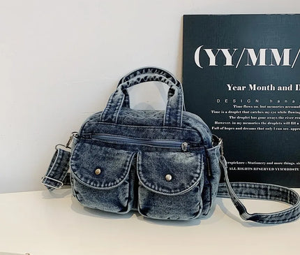 Fashion Casual Women's Crossbody Bag High Quality Denim Shoulder Bag Large Capacity Tote Bag Multi Functional Women‘s Handbags