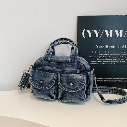 Fashion Casual Women's Crossbody Bag High Quality Denim Shoulder Bag Large Capacity Tote Bag Multi Functional Women‘s Handbags