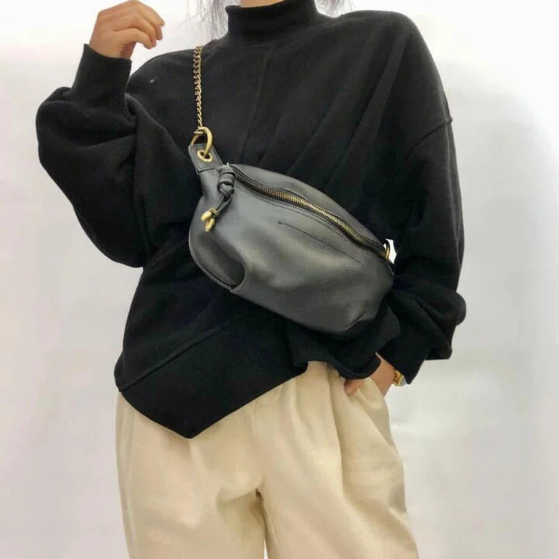 sac-bandouliere-noir-souple-sangle-chaine-doree