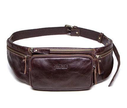 sac-banane-vintage-cuir-brun-sangle-ajustable