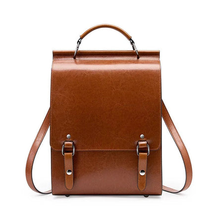 sac-a-dos-marron-a-boucles-vintage-minimaliste