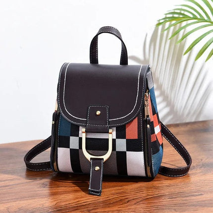 sac-a-dos-compact-urbain-a-motifs-geometriques-et-rabat-camel
