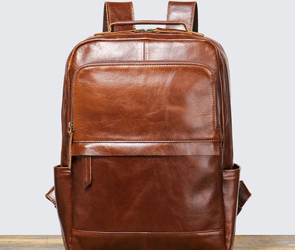 sac-a-dos-structure-marron-compartiment-ordinateur