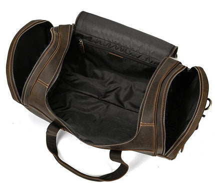Sac de Voyage Rectangulaire Vintage avec Bandoulière Amovible