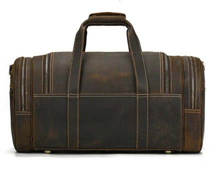 Sac de Voyage Rectangulaire Vintage avec Bandoulière Amovible