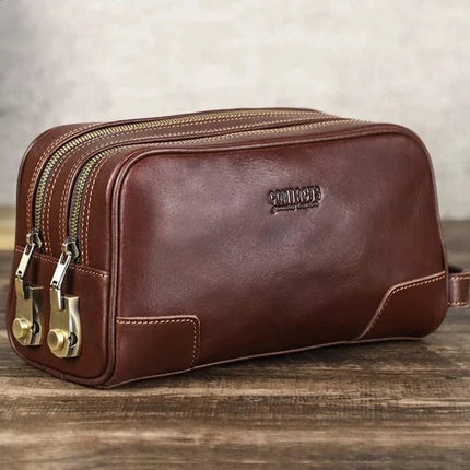 trousse-de-toilette-marron-robuste-double-compartiment-zippe