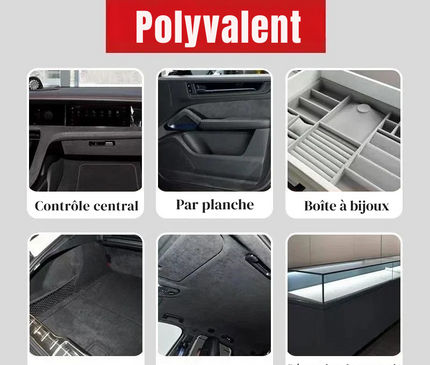 Patch tissu en cuir auto-adhésif multicolore