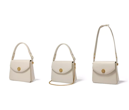 Petit sac à main avec détail floral doré