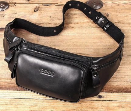 Sac banane compact avec multiples zips