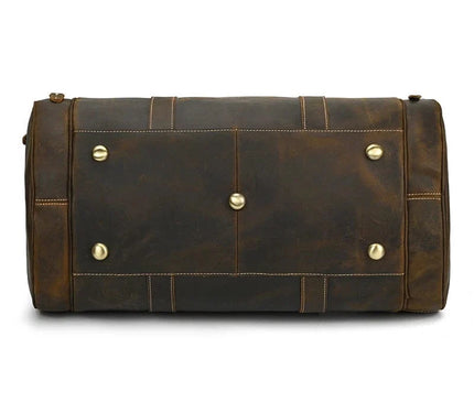 Sac de Voyage Rectangulaire Vintage avec Bandoulière Amovible