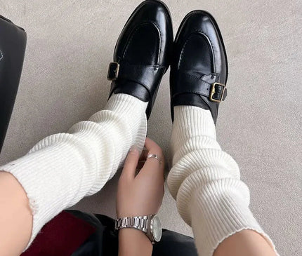 mule-marron-boucle-doree-talon-rectangulaire