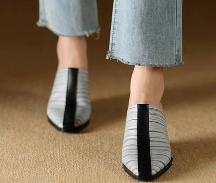 mules-feminines-talon-compense-pointe-effilee