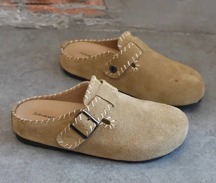 mules-taupe-couture-apparente-boucle