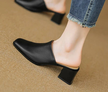 mule-femme-bout-carre-talon-moyen