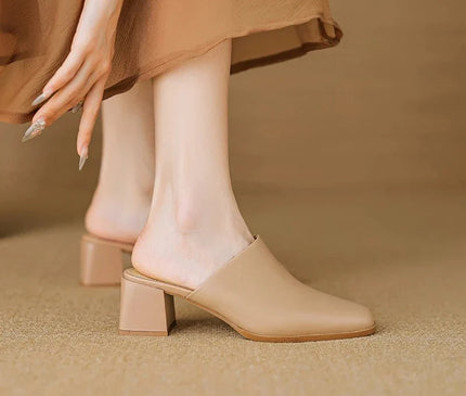 mule-femme-bout-carre-talon-moyen