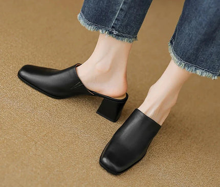 mule-femme-bout-carre-talon-moyen