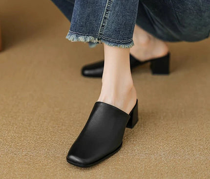 mule-femme-bout-carre-talon-moyen