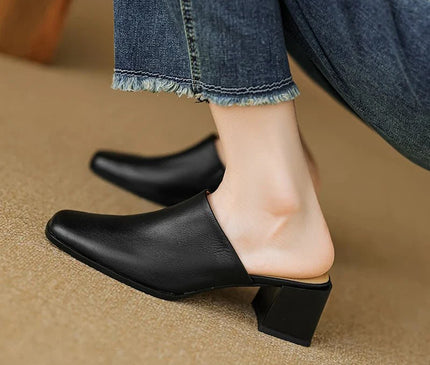 mule-femme-bout-carre-talon-moyen
