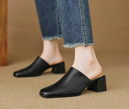 mule-femme-bout-carre-talon-moyen