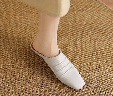 mule-femme-marron-minimaliste-bout-pointu