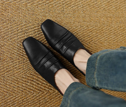 mule-femme-marron-minimaliste-bout-pointu