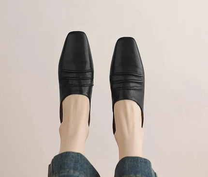 mule-femme-marron-minimaliste-bout-pointu