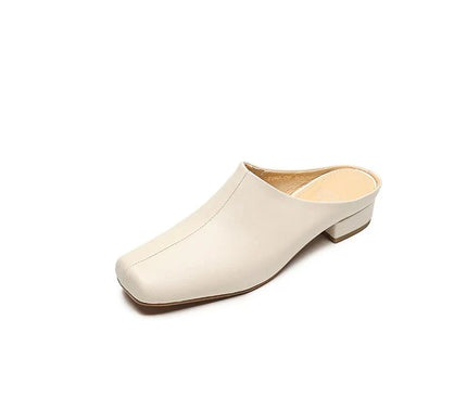 mules-argentees-bout-carre-talon-bas
