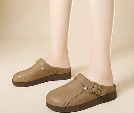 mules-minimalistes-beige-boucle-doree