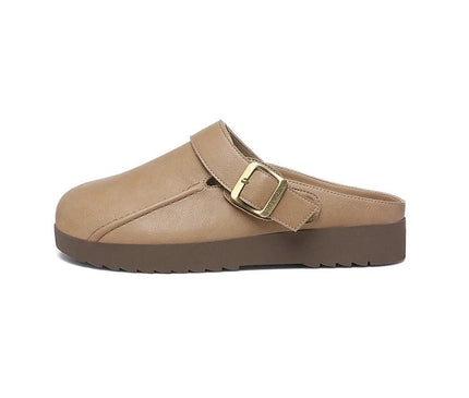 mules-minimalistes-beige-boucle-doree