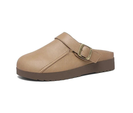 mules-minimalistes-beige-boucle-doree
