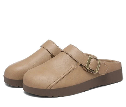 mules-minimalistes-beige-boucle-doree