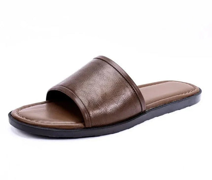 mule-marron-minimaliste-homme-ligne-epuree